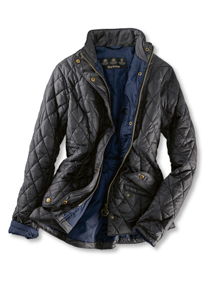 Barbour-Steppjacke 'Cavalry' in Navy