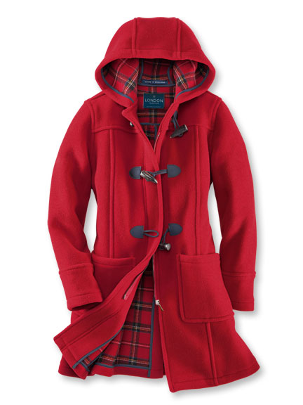 Dufflecoat für Damen in Rot von London Tradition