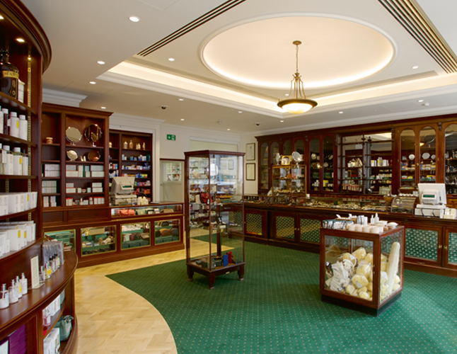 Londoner Geschäft von D.R. Harris in der St. James Street No. 29